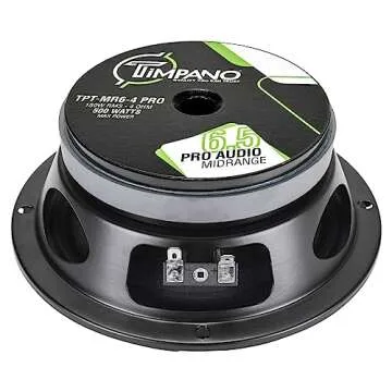 Timpano 6.5 Inch Shallow Midrange Speaker for Car Audio