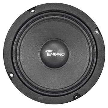 Timpano 6.5 Inch Shallow Midrange Speaker for Car Audio