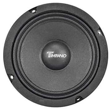 Timpano 6.5 Inch Shallow Midrange Speaker for Car Audio