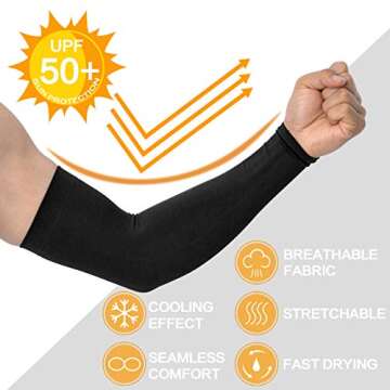 Feeke Arm Sleeves - 4 Pairs Anti-Slip Compression Sleeves for Cycling, Running and Outdoor Sports, B...
