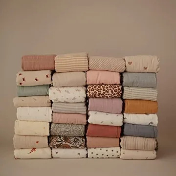 Mushie Organic Cotton Baby Swaddle Blanket - Sparrow Design