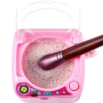 Hsei Mini Toy Washing Machine Brush Cleaner for Makeup