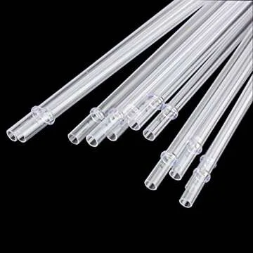 Dakoufish Clear Reusable Straws - Eco-Friendly & Durable