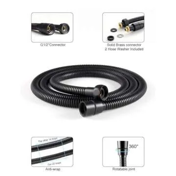 Premium SR SUN RISE Handheld Shower Head with 6 Spray Modes