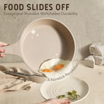 CAROTE Non Stick Pots and Pans Set Stackable Induction Ready