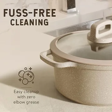 CAROTE Non Stick Pots and Pans Set Stackable Induction Ready