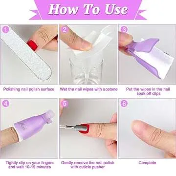 1000 Lint Free Nail Wipes for Gel Polish Remover