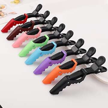 30 PCS Plastic Alligator Hair Clips for Women Durable Salon Clips with Wide Teeth