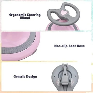 Buy BABY JOY Wiggle Car with LED Wheels for Kids