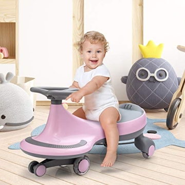 Buy BABY JOY Wiggle Car with LED Wheels for Kids