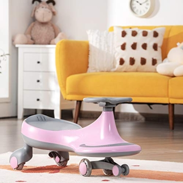Buy BABY JOY Wiggle Car with LED Wheels for Kids