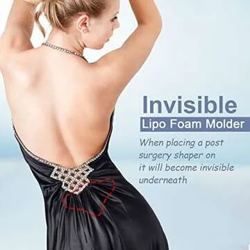 2 Pieces Lipo Foam Back Board Lumbar Molder Board BBL Vertebral Foam Plate Supplies After Lipo Abdominal Compression Board AB Board Shapewear Molder Board for Women Liposuction and BBL Post