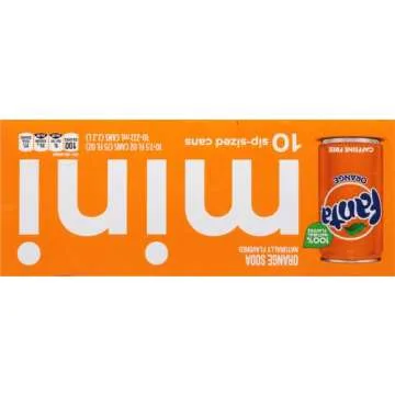 Fanta Orange Soda Pack - Fruity and Refreshing Soft Drink