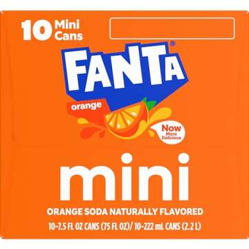Fanta Orange Soda Pack - Fruity and Refreshing Soft Drink