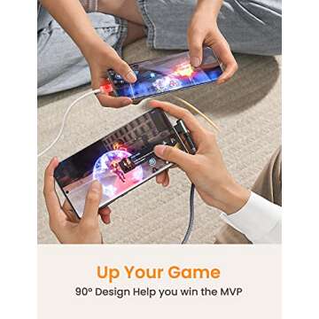 AINOPE 10 ft USB C Cable 2-Pack Fast Charge & Durable