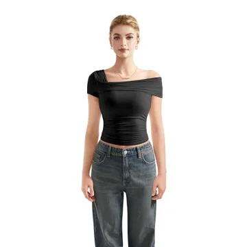 Flattering SUUKSESS Off the Shoulder Tank Top for Summer