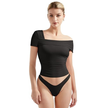 Flattering SUUKSESS Off the Shoulder Tank Top for Summer