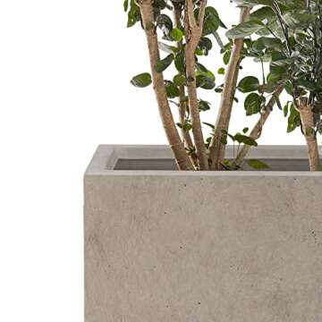 Kante 3-Piece Tall Concrete Planters Set for Indoor Outdoor