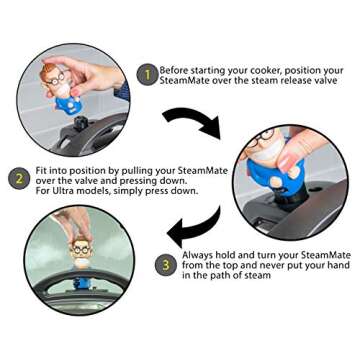 SteamMates Henry Compatible with Instant Pot Accessories 6 qt 8 quart | Steam Diverter | Does Not Fi...