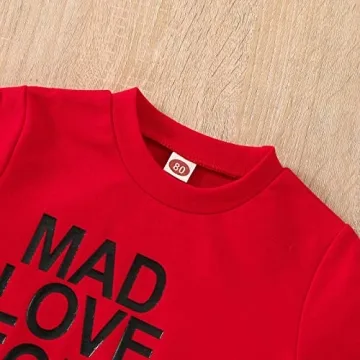 Cute Doqcey Valentine's Day Toddler Sweatshirt for Kids