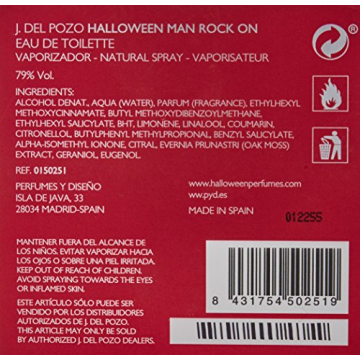 J Del Pozo Rock On EDT Spray Sophisticated Men Fragrance