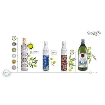 GARCÍA DE LA CRUZ - Organic Extra Virgin Olive Oil, Master Miller Premium Oil, Almond and Tomato Tones, Smooth Body, Sourced in Spain, Montes de Toledo, Bottled in Tins - 3L