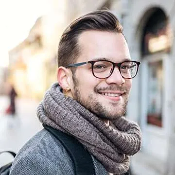 Cupimatch 3-6 Pairs Stainless Steel Cross Dangle Huggie Hinged Hoop Earrings for Men Women (1 Pair Gold Cross)