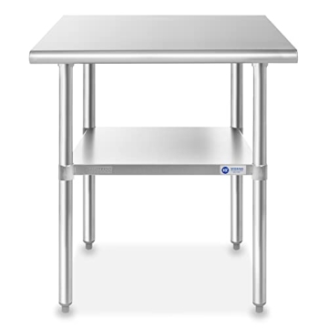 GRIDMANN Stainless Steel Work Table NSF Certified 36x24