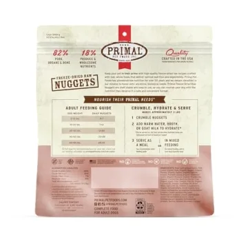 Primal Freeze Dried Raw Dog Food Nuggets for Healthy Pets