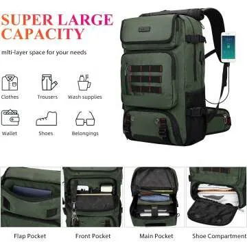 WITZMAN Men's Carry-On Travel Backpack | Stylish & Functional