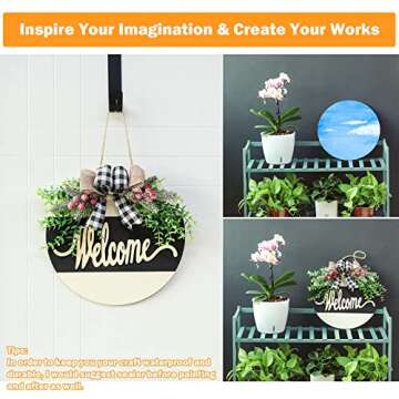 2/5 Inch Thick Wood Circles for Crafts,16 Inch Unfinished Wood Rounds,3 Pack Natural Wood Slices for Ornaments, Centerpieces, Pyrography, Door Sign, Painting, DIY Crafts, Wedding,Christmas.