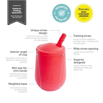 ezpz Mini Cup + Straw Training System for Toddlers