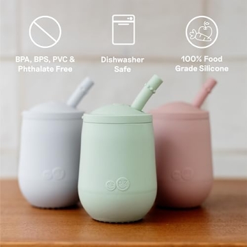 ezpz Mini Cup + Straw Training System for Toddlers