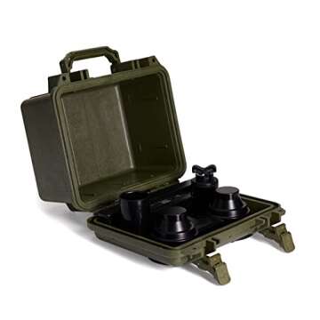 DemerBox: Waterproof, Portable, and Rugged Outdoor Bluetooth Speakers. Loud Sound, Deep Bass, 40+ hr...