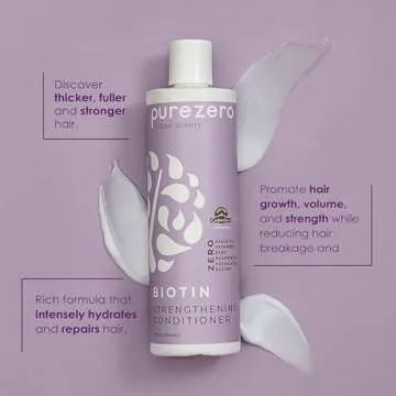 Purezero Biotin Shampoo & Conditioner Set for Thicker Hair