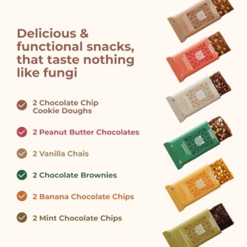 Organic Mushroom Protein Bars Packed with Nutrients