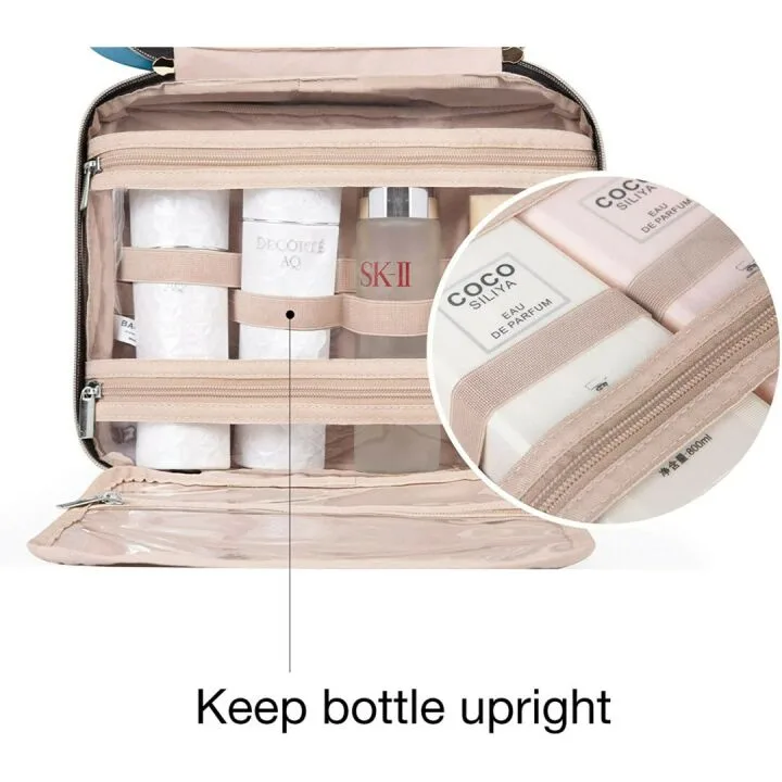 Water-resistant Toiletry Bag with Hanging Hook