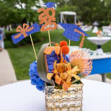 Graduation Centerpiece Table Sticks for Class 2025 Decoration