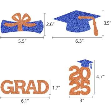 Graduation Centerpiece Table Sticks for Class 2025 Decoration