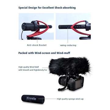 Comica CVM-V30 Shotgun Camera Microphone - Premium Sound for Creators