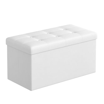 SONGMICS 30 Inches Folding Storage Ottoman Bench - Stylish & Versatile