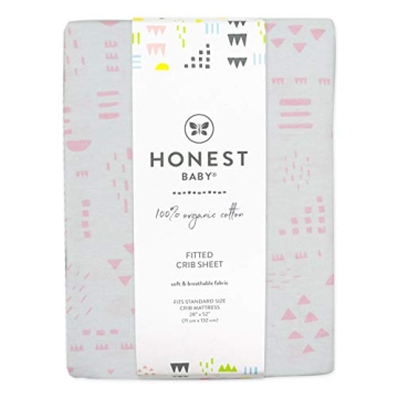 HonestBaby Organic Crib Sheets Fitted for Cribs and Bassinets