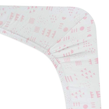 HonestBaby Organic Crib Sheets Fitted for Cribs and Bassinets