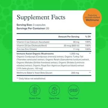 Youtheory Immune+ Daily Wellness - Vegetarian Immune Support Supplement with Vitamin C, Vitamin D3 &...