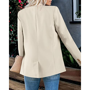 Chic Newffr Women's Open Front Blazer for Office Wear