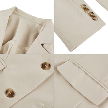 Chic Newffr Women's Open Front Blazer for Office Wear