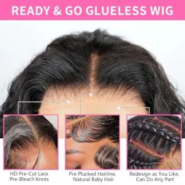 BINF Loose Deep Wave Human Hair Wig for Natural Styling