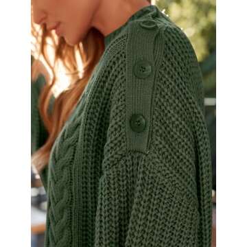 LILLUSORY Women's Oversized Crewneck Sweater Dress