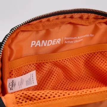 Black Belt Bag with Adjustable Strap, Pander Nylon Mini Fanny Pack for Outdoors Workout Traveling Casual Running Cycling, 1L