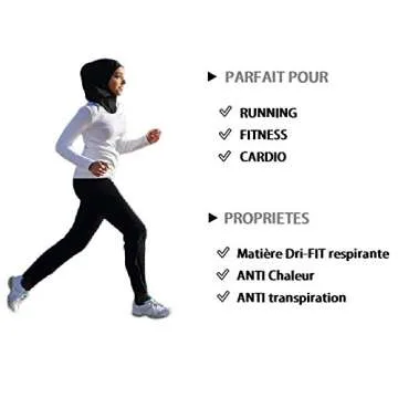 ATTIQA Sport Hijab for Women - Lightweight Dri-Fit Scarf